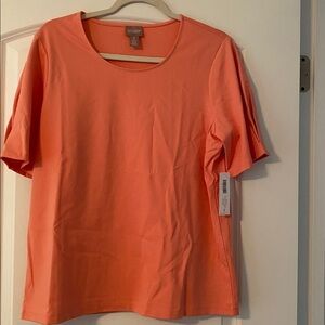 Croft & Barrow Peach Short Sleeve Tee